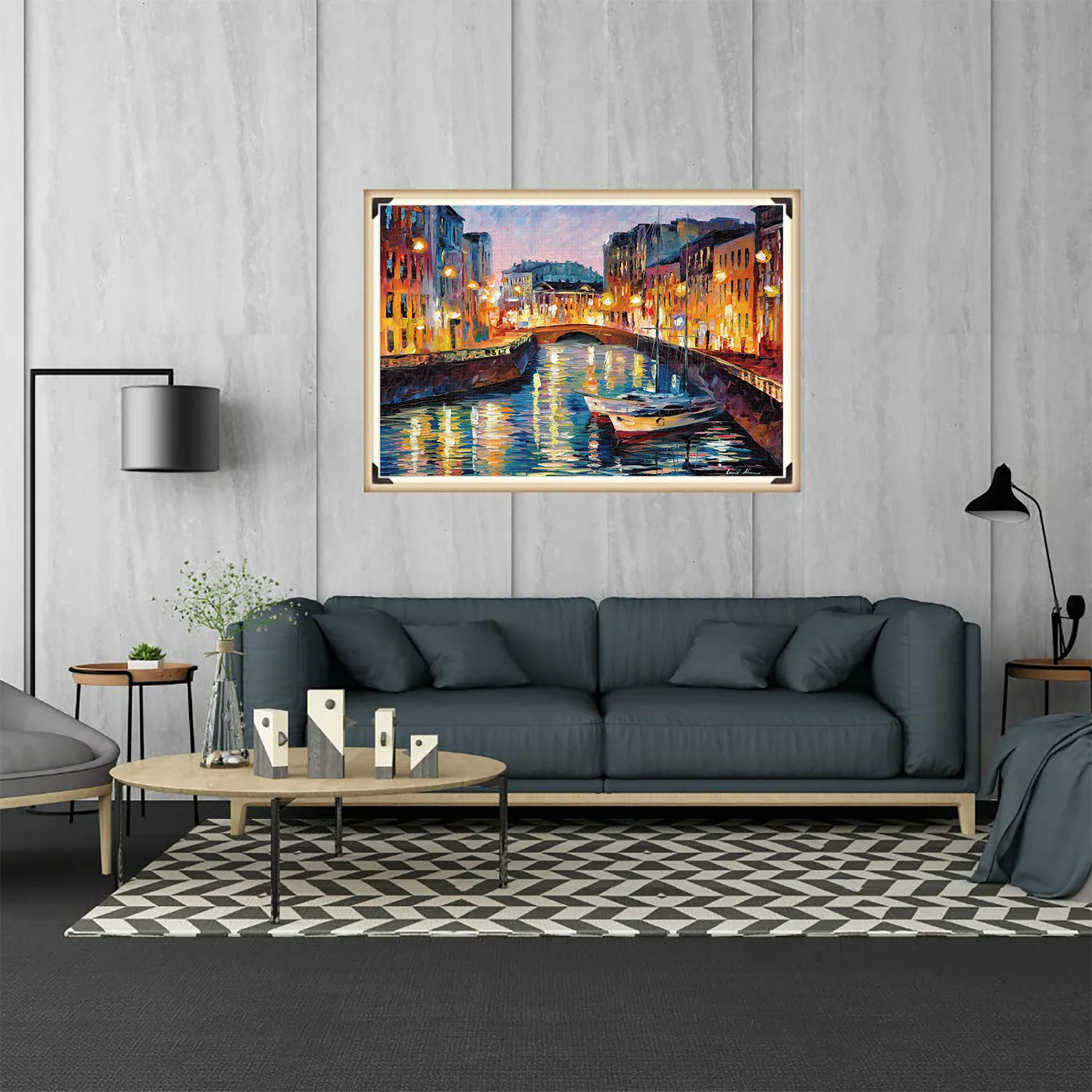 1000 Pieces Venice Night Scenery Jigsaw Puzzle Home Decor Adults Puzzle Games Family Fun Floor Puzzles Educational Toys for Kids
