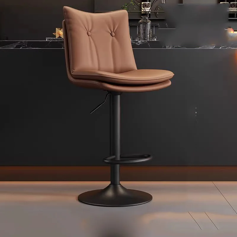 الحد الأدنى عالية الشمال بار البراز مكافحة مكتب مطعم مع كراسي بار الظهر الجلود قابل للتعديل Bancos دي بار أثاث المنزل #6