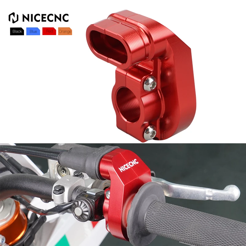 

NICECNC For GasGas 2021-2023 EC 250 300 MC EC EX 250F 350F 450F Billet Aluminum Throttle Housing Cover Guard For KTM Husqvarna