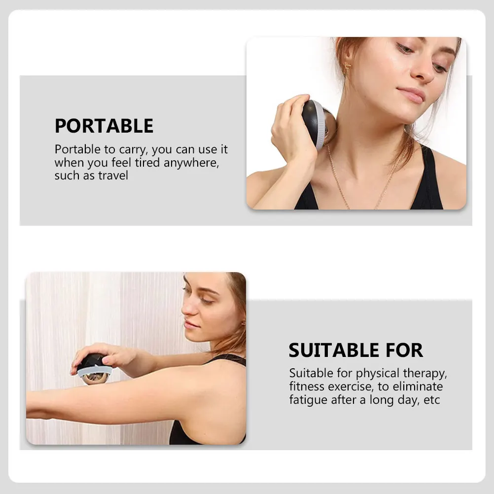 Компактный массажер для лица, рук, ног, ручной массажер для расслабления тела, портативное устройство для расслабления мышц для путешествий, фитнес-терапии и