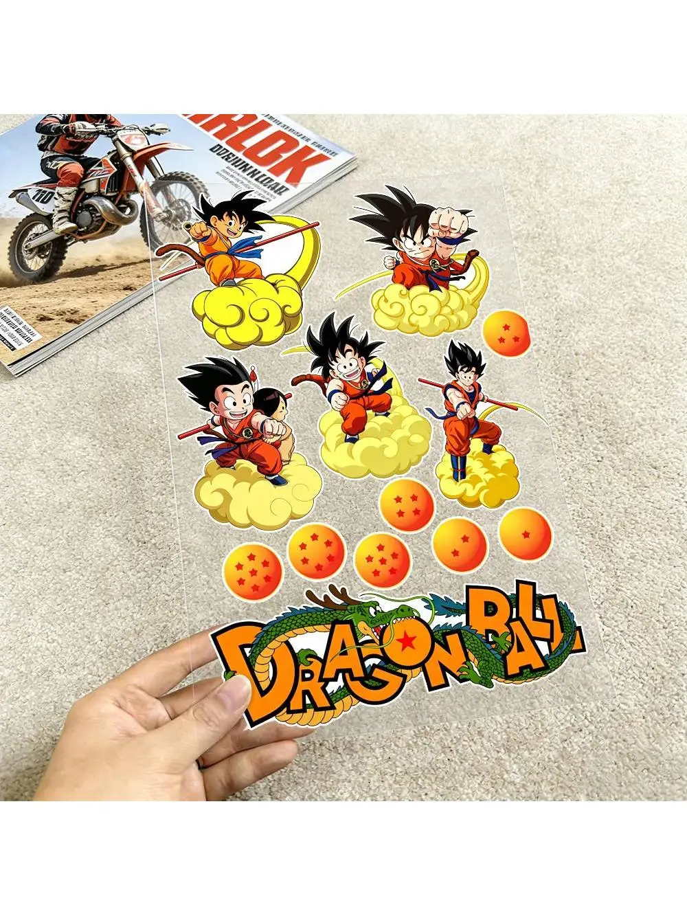 AliExpress Dragon Ball Reflective Motorcycle Stickers Waterproof Vinyl Decals for Motorbike Helmet Fuel Tank Bike