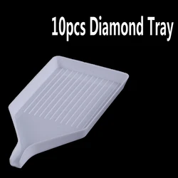 10pcs 2 In 1 Diamond Painting Tools Trays Beads Organize Storage Container Trays Diamond Embroidery Accessories