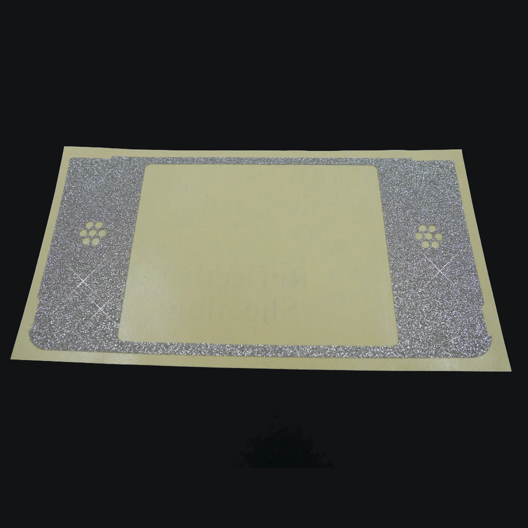 สติ๊กเกอร์ป้องกันสติกเกอร์ไวนิลกากเพชรส่องแสงเป็นประกายวิบวับสีเงินส่องแสงสำหรับ NDSi XL LL กินสติ๊กเกอร์