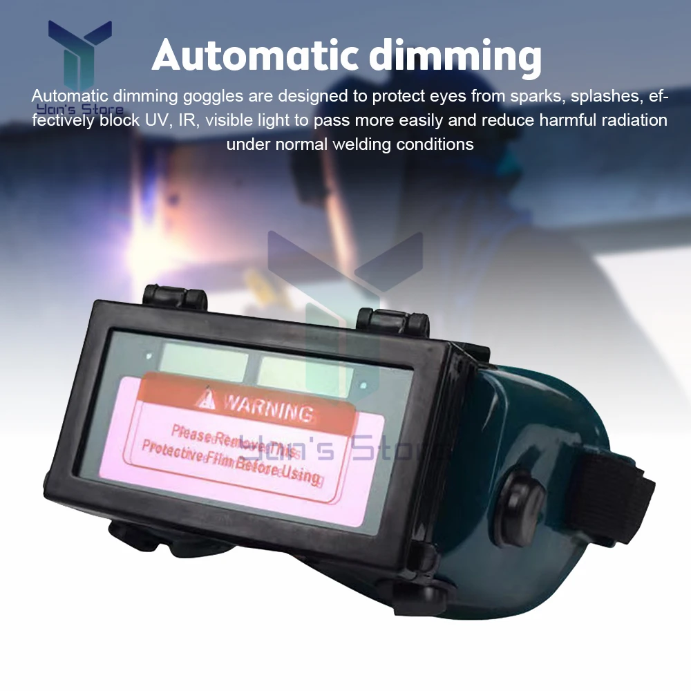 Occhiali per saldatura Tig ad arco di Argon energia solare maschera per saldatore con oscuramento automatico casco occhiali antiriflesso speciali strumenti occhiali di sicurezza