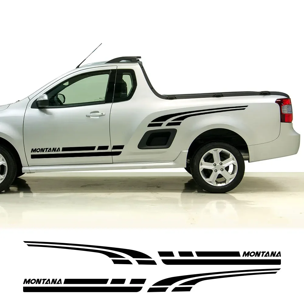 

Car Stickers Pickup Door Side Decals For Chevrolet Montana 2011-2021 Truck Vinyl Film Custom Decor Cover Auto Tuning Accessories