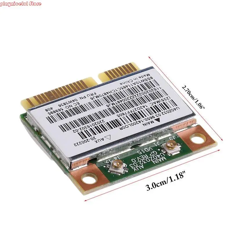 E8BA BCM943142HM WiFi +BT4.0 G500 용 하프 미니 PCIE 무선 카드