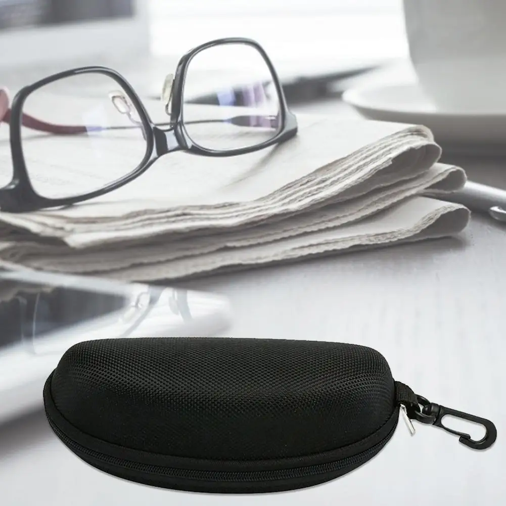 Sunglasses Case Potable Unisex Black Eye Glasses Protective Box Reading Glasses Carry Bag Hard Zipper Box Travel Pack Pouch