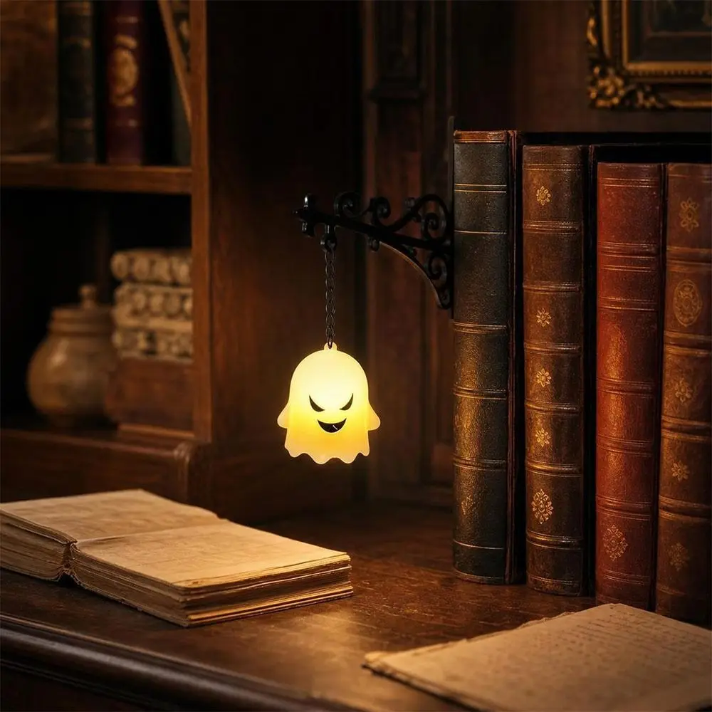 Vintage Style Warm LED Library Lantern Black Mini Bookcase Lamp Reading Nook LED Nightlight Bookshelf Decor