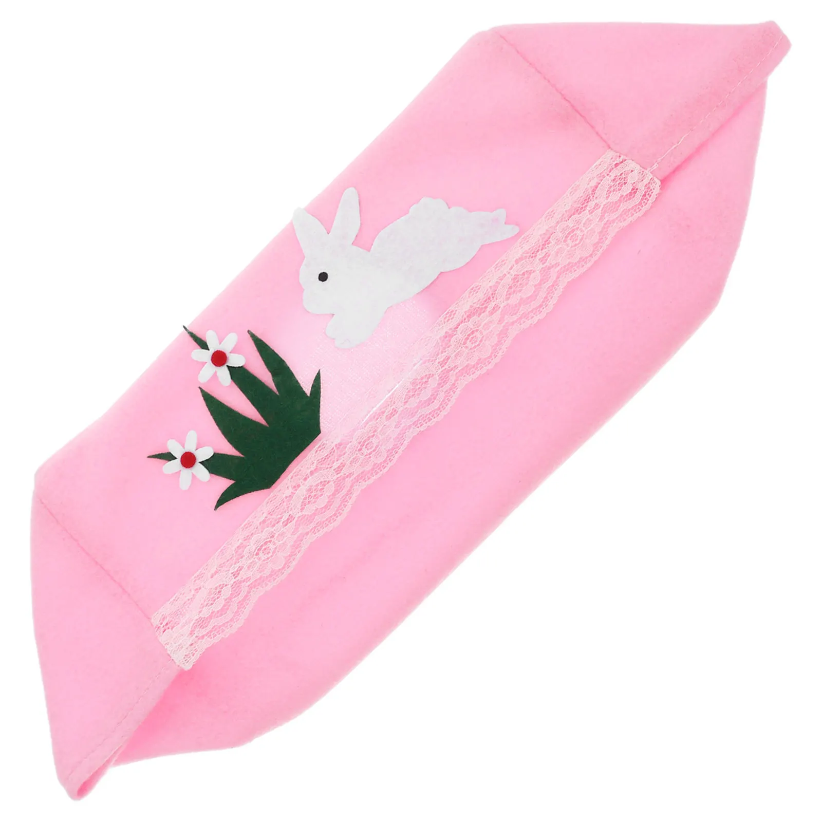 

Easter Bunny Rectangular Tissue Box Cover Cute Tissue Holder Fabric Organizer for Bathroom Living Room Office Decor