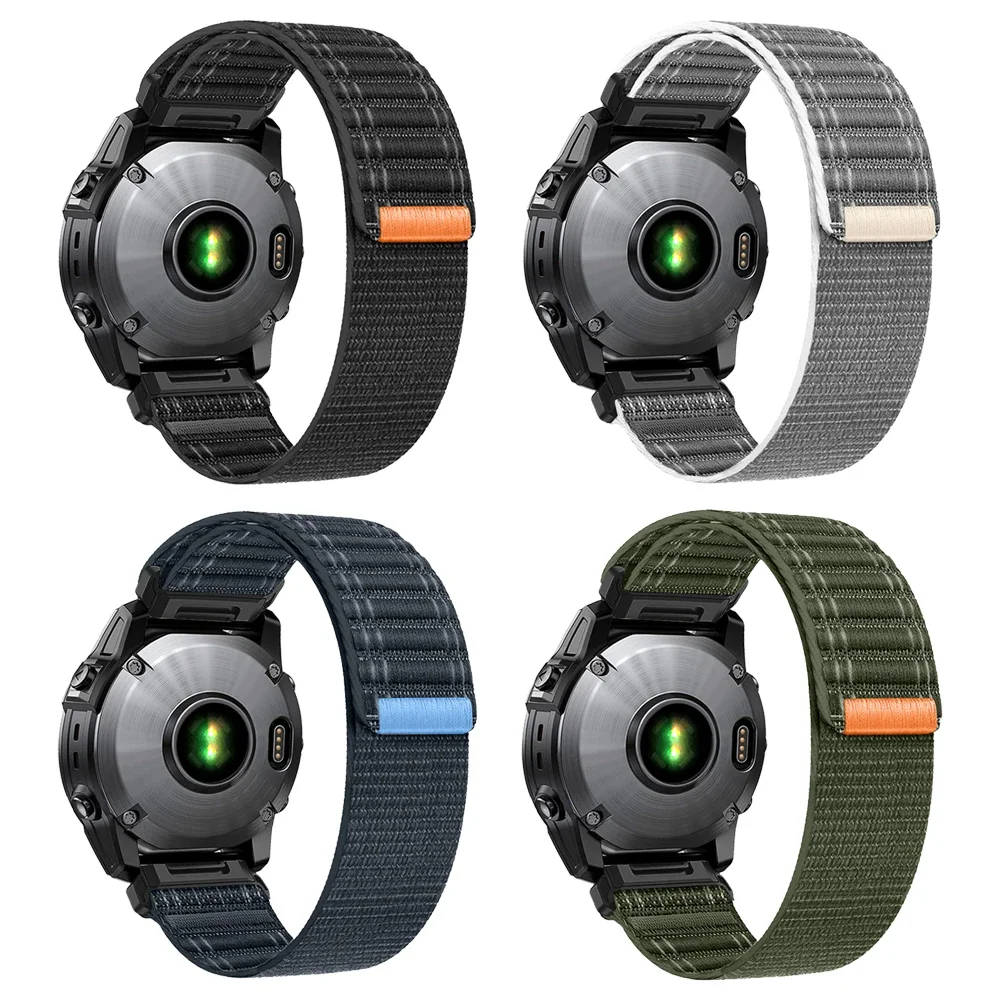26mm 22mm QuickFit Watch Band For Garmin Fenix 8 E 7 7X 6 6X 5X Plus/Epix Pro Gen 2 47mm 51mm/TACTIX/Enduro 3 Sports Nylon Strap
