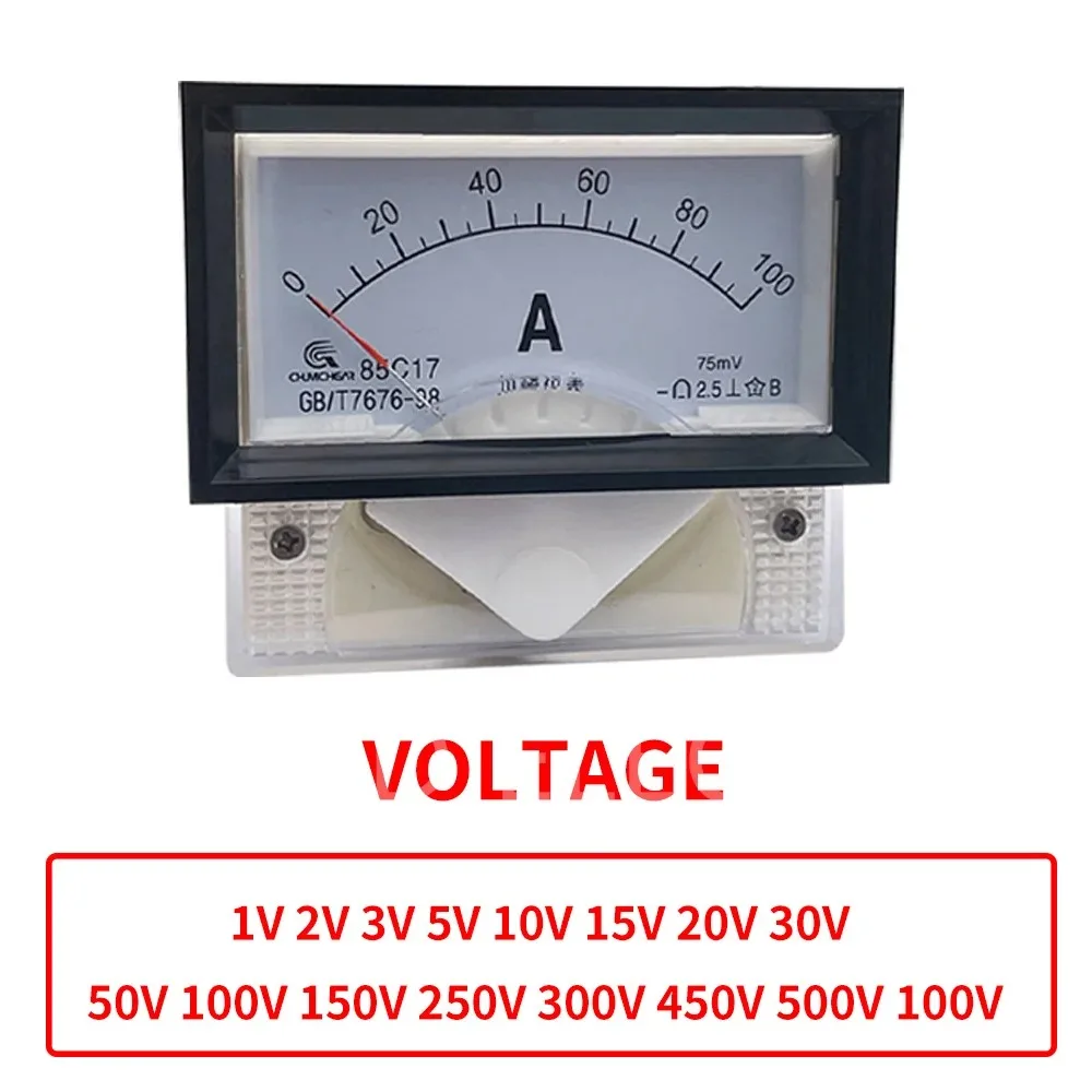 85C17 DC Ammeter 1A 2A 3A 5A 10A 15A 20A 30A 50A 75A 100A амперметр  амперметр постоянный ток измеритель тока тестер