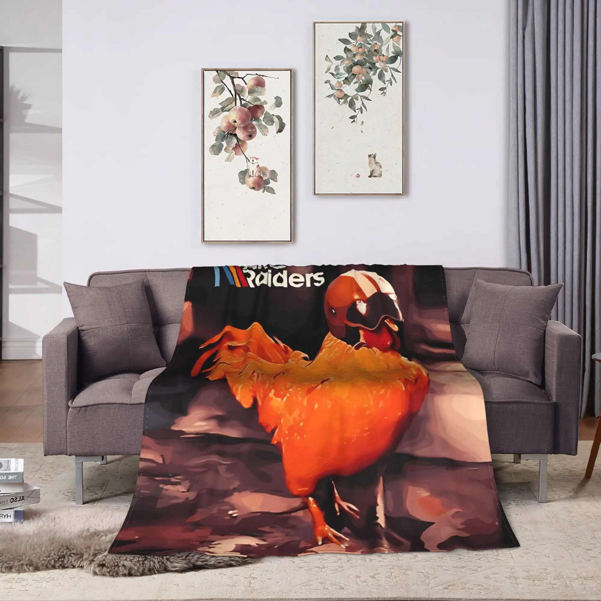 Arc Raiders Rooster Game Flannel Blankets Winter  Warm Soft Bedding Throws for Kids Home Decor Fashion Bedspread Sofa Bed Cover