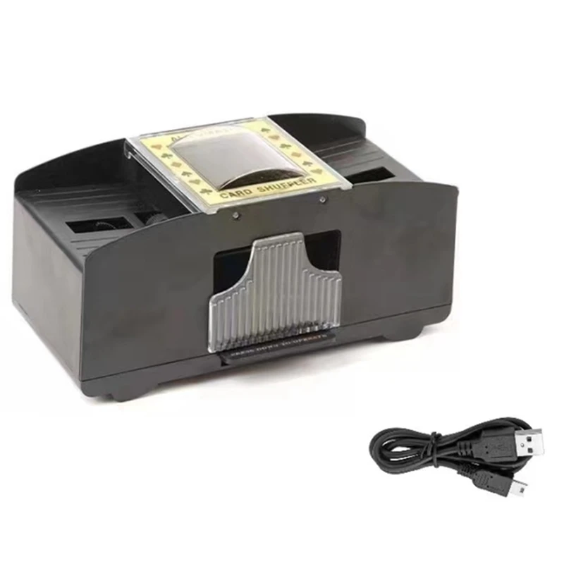 Automatic Card Shuffler USB+ Battery Dual Purpose Small 2 Deck ABS Card Shuffler 1 PCS