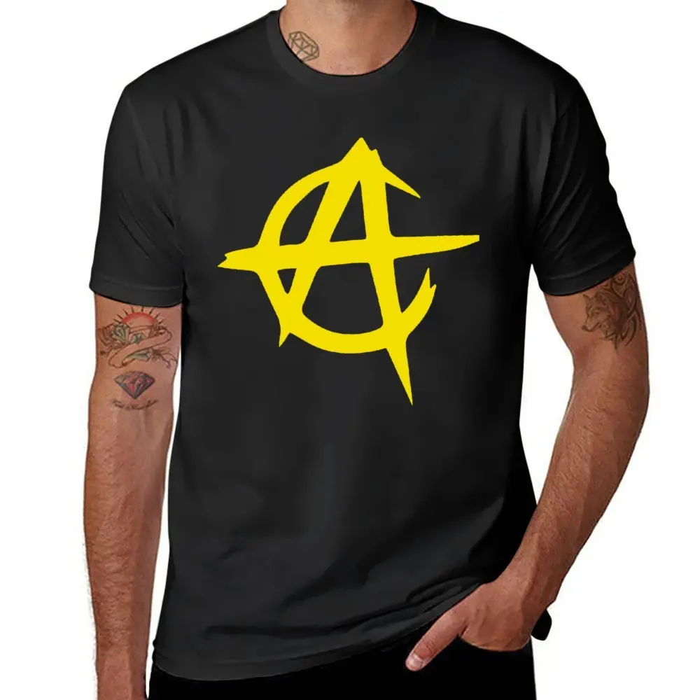 Libertarian Anarchy Capitalism Symbol Flag Classic Fresh T-shirt Sports T-shirts Funny Graphic Humor Graphic Aactivity Competiti