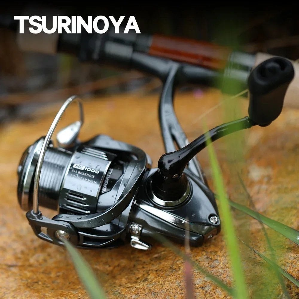 TSURINOYA METIS 1000 2000 3000 Spinning Fishing Reel 8kg Drag Lure Reel Lightweight 8+1 Bearings Bass Saltwater Fishing Coil