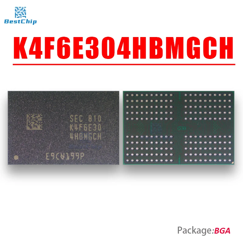 2pcs/lot For Samsung K4F6E304HB-MGCH 2GB LPDDR4 DRAM Memory for Switch Mainboard Repair Parts Replacement DRAM Chip