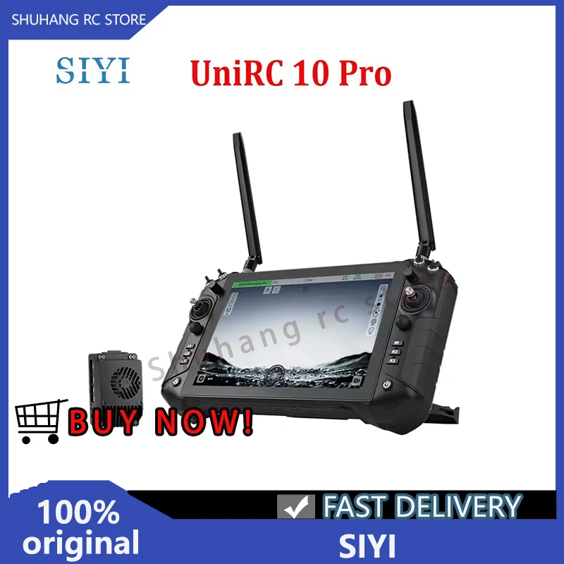 

Оригинальный контроллер SIYI UniRC 10 Pro, трехчастотный профессиональный наземный комплекс с блоком питания 3-18S для радиоуправляемых дронов