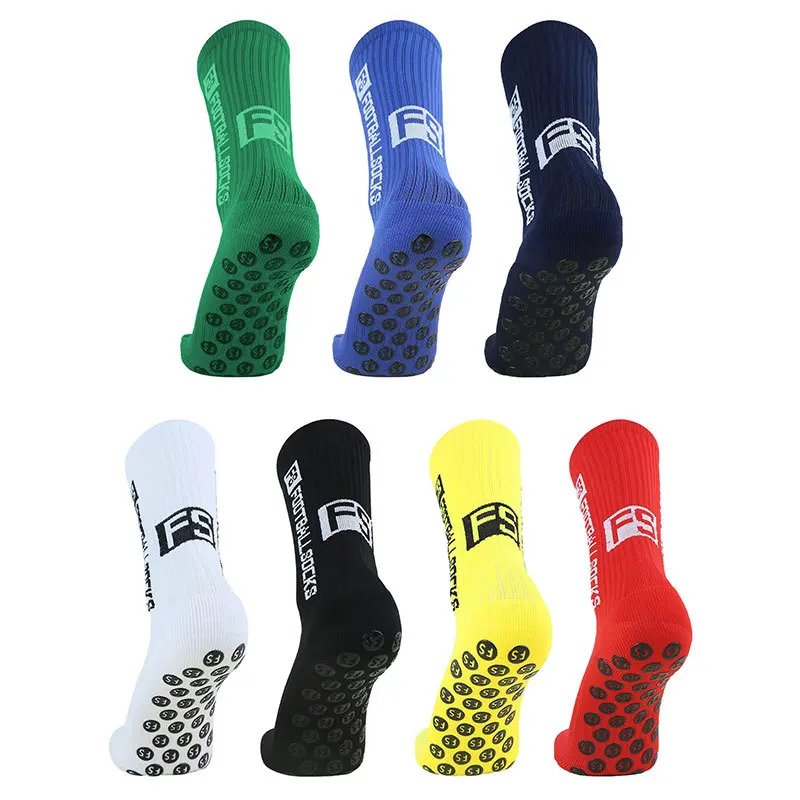 Dropshipping Sports Football Socks, Sole Glue Anti-slip Socks For Men, Thickened Cushioning Football Mid-calf Socks For Men