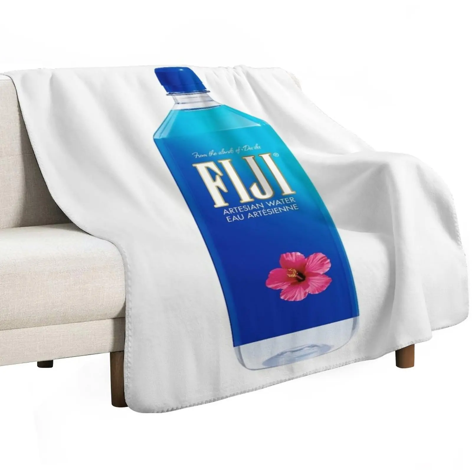 FIJI Water Bottle Throw Blanket Summer Beddings Bed covers sofa bed Stuffeds Weighted Vintage Blankets