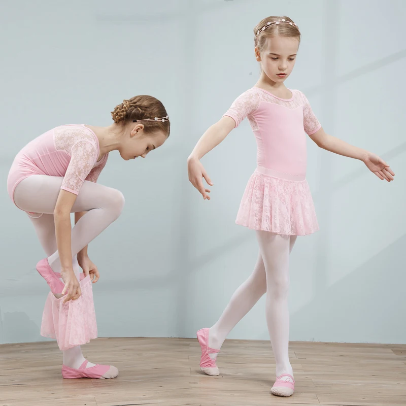 jupe-de-danse-classique-pour-filles-manches-courtes-tenue-de-danse-pour-enfants-costume-de-spectacle-100-coton-style-scolaire