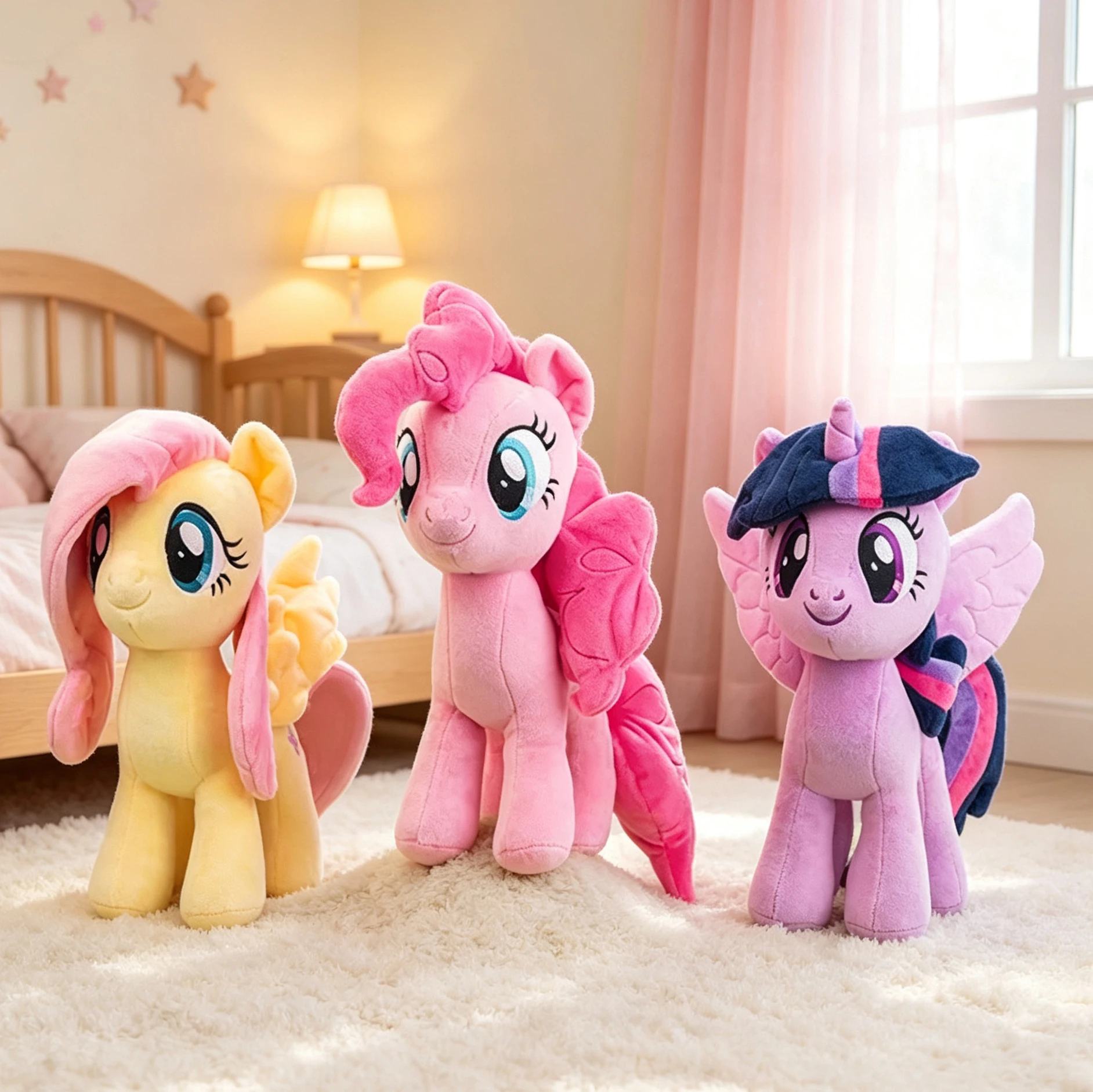 Rainbow Unicorn Pony Plush Doll Cute Pony Plush Accessories Home Decoration Toys Birthday Gift