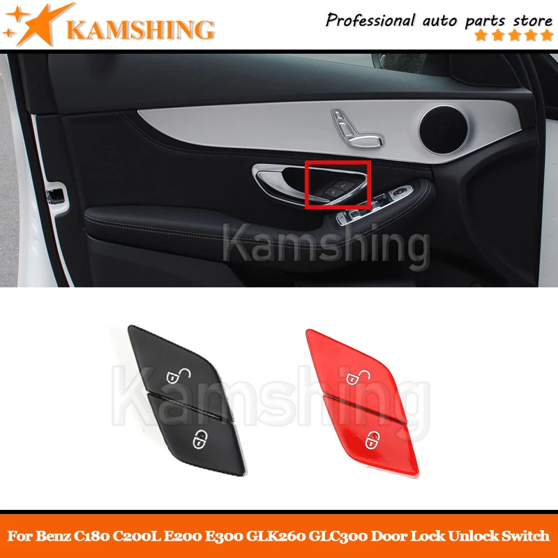 For Benz C180 C200L E200 E300 GLK260 GLC300 18-21 Car Central Saftey Door Lock Unlock Switch Control Button Front Left Driver