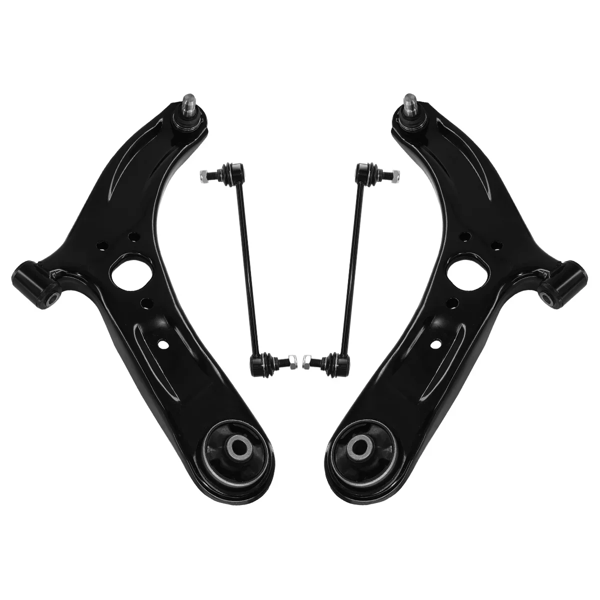 TOPICKSAP 4Pcs Front Lower Control Arm & Stabilizer Link Set for Kia Rio 2012-2017 RK621981 CMS901163