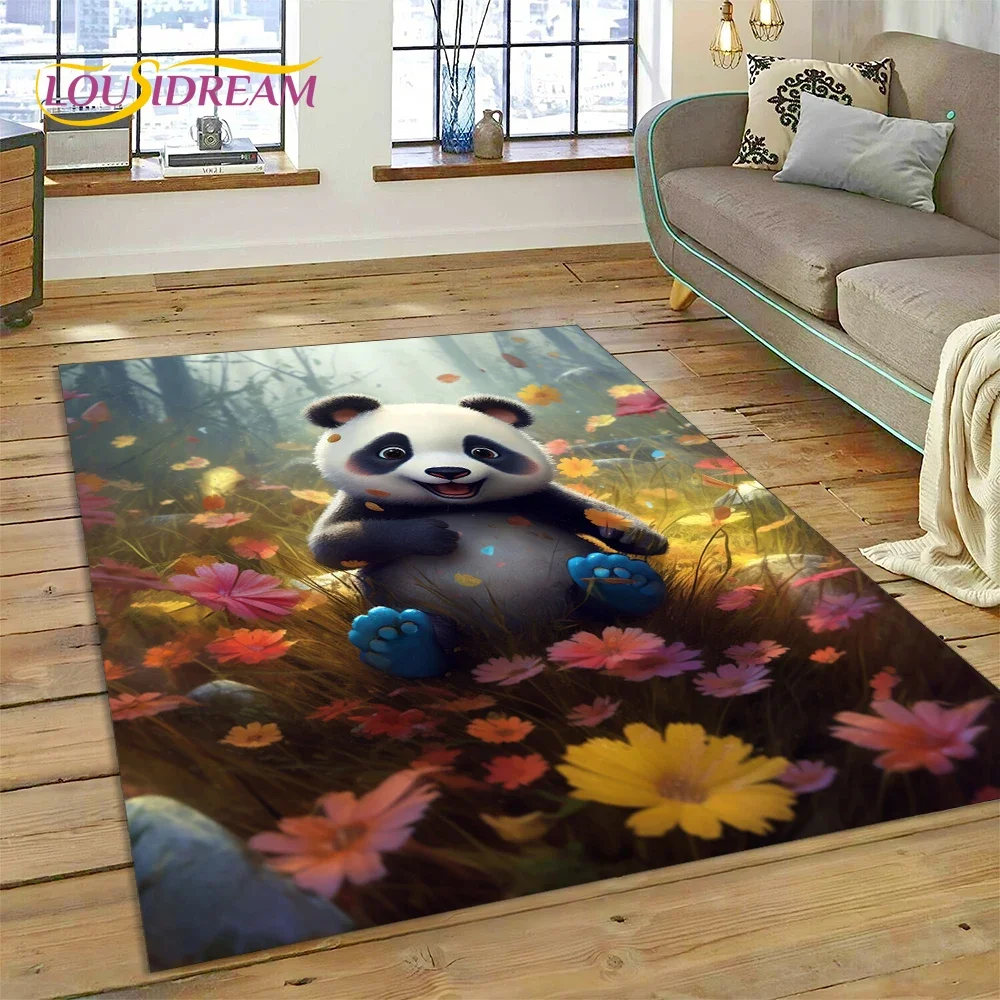 Cartoon Cute Panda Dream Animal 3D tappeto tappeto per camera da letto soggiorno decorazione del divano di casa, gioco per bambini tappetino