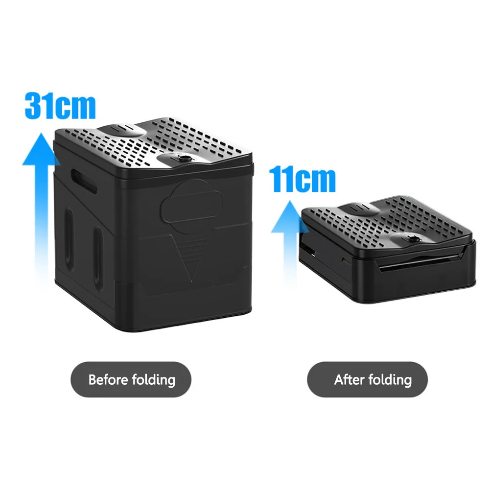 

Outdoor Folding Toilet Car Toilet Bucket Strong Bearing Capacity Trash Can Emergency Self-driving Travel Toilet for Camping