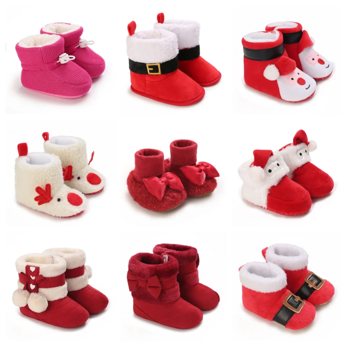 

Baby Shoes For Autumn And Winter Boys And Girls Infants And Toddlers Happy And Thick Full Moon Hundred Day Shoes For Babies