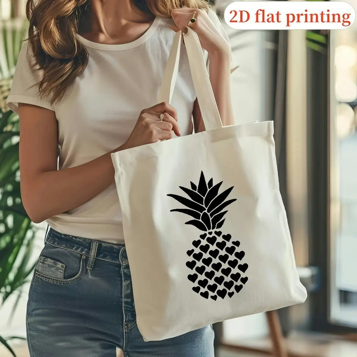 Fashionable Fashionable Tote Bags for Teen, Ideal for Universities, Beach Outings, And Holiday Gifts, Featuring a White Shopping Design Labe - Aliexpress Deal