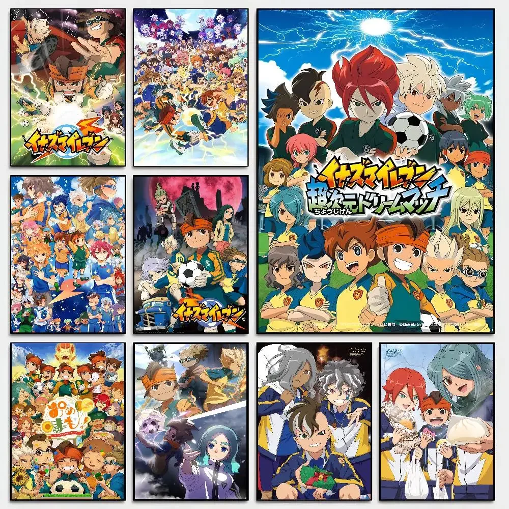 Anime Inazuma Eleven Poster Self-adhesive Art Room Entrance Restaurant Wall Decor Art Painting