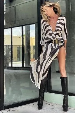 해변 휴가 루즈핏 프린트 커버업 가디건 여성 패션 여름 트렌디 하이웨이스트 미디 스커트 플로럴 출퇴근 스타일