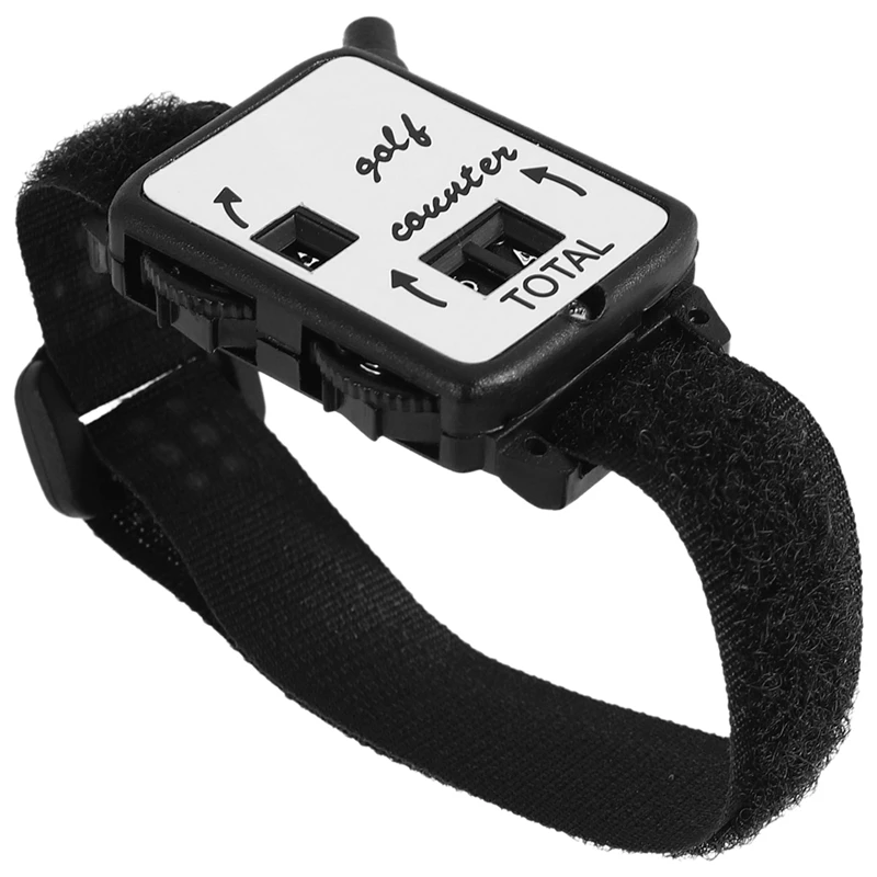 Golf Club Stroke Score Keeper Count Putt Shot Counter Watch W/ Wristband Band Black