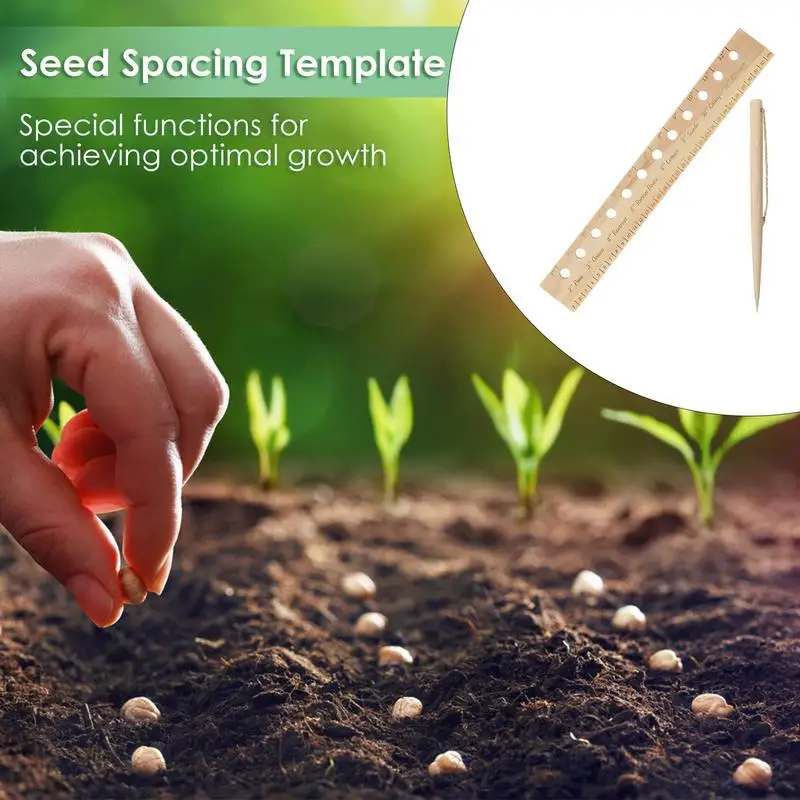 Seeding Spacing Ruler Spacer Tool Seeder Planting Ruler With Holes Spacing Template Accurate Gardening Tool Precise Planting And