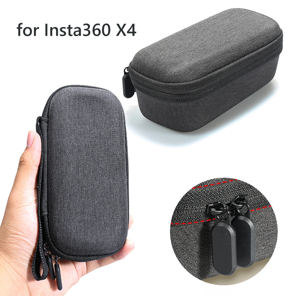 

Портативный чехол для переноски Insta360 X4, устойчивый к падению, маленький размер, жесткая сумка, включая портативную сумку для хранения со шнурком, защита от царапин