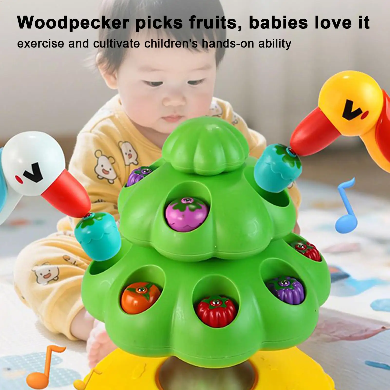 Picchio magnetico Montessori Giocattoli Addestramento alla concentrazione del bambino Giocattoli per l'educazione precoce Giocattoli sensoriali e motori fini