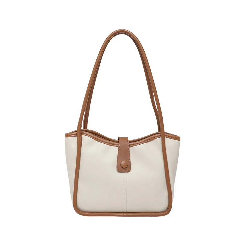 

2025 New Color Block Tote Bag for Women, Genuine Leather Large Capacity Multi-way Underarm Shoulder Purse, Purses and Handbags