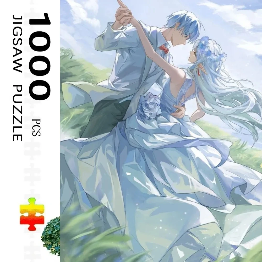

Пазл из 500 деталей для взрослых: Аниме «Фрирен: За пределами путешествия», бумажные пазлы, декор для дома, украшение для стен, подарок на праздник