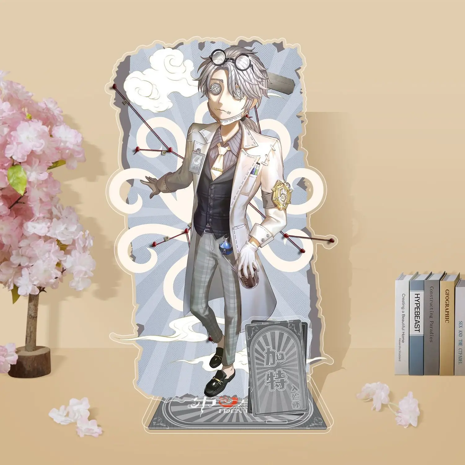 Ornamen figur Anime, 20CM pengenal tyemma Emma hutan Model berdiri akrilik piring tanda berdiri Desktop indah tampilan meja hadiah alat peraga