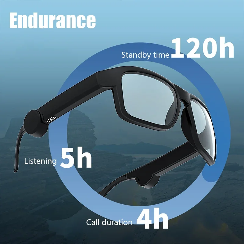 XG88 Bluetooth 5.3 Smart Glasses Sports Driving Sunglasses Outdoor HiFi Sound Call Music Quality Wireless Bluetooth Headset