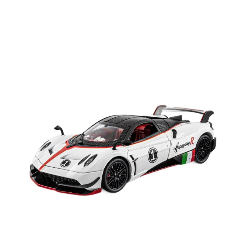 

1:24 Huracan R Car Model Toy Alloy Diecast Super Sport Cars Sound Light Pull Back Vehicle Toys Birthday Gifts