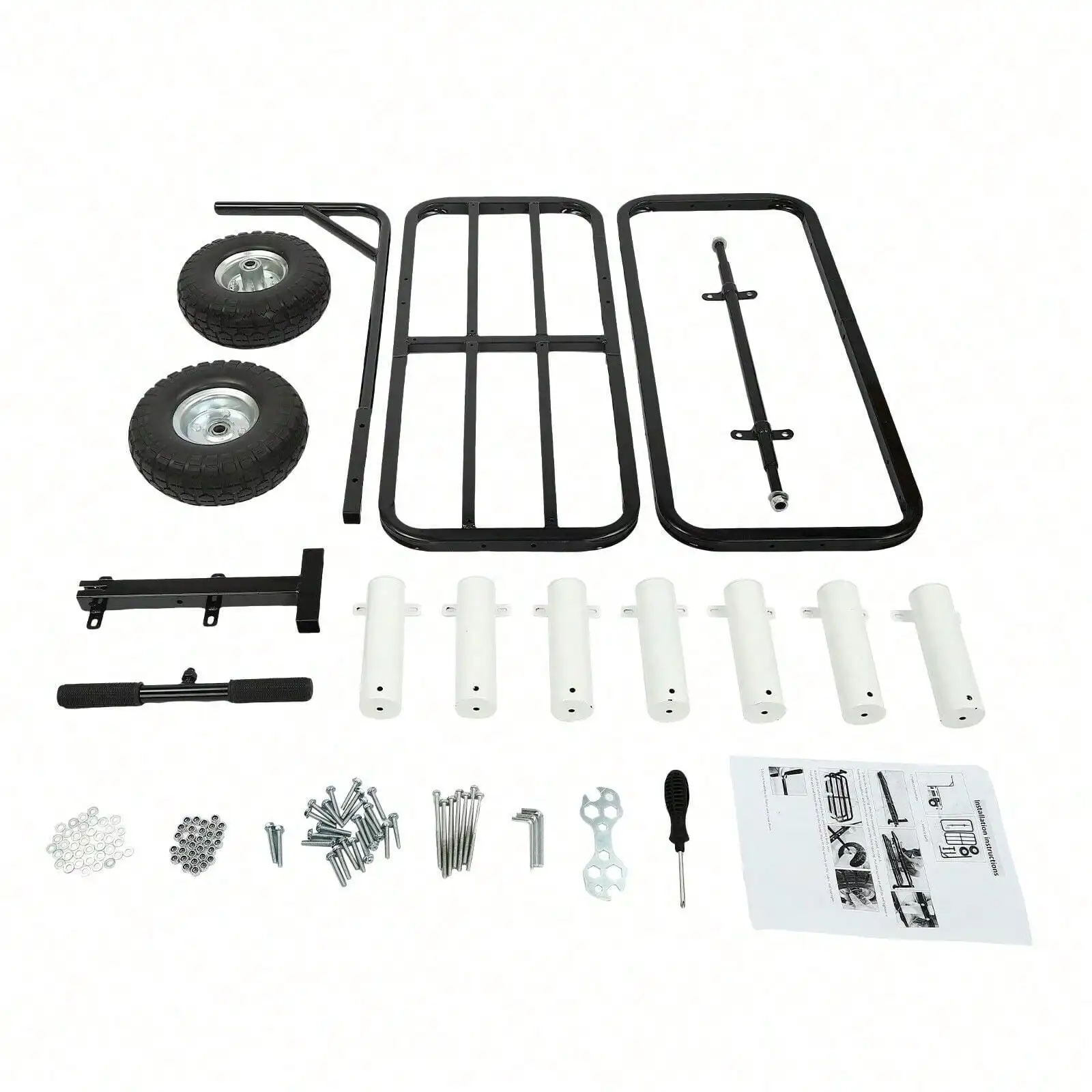 عربة صيد السمك الدوارة عربة صيد الشاطئ مع عجلات مضادة للانزلاق محمولة لنقل معدات الصيد ورحلات صيد الأسماك على الشاطئ