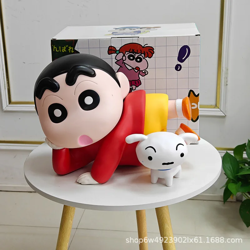

1:1 Crayon Shin-Chan Noob Xiao Kui Ah Dai Large Anime Figure Ornaments Nohara Shinnosuke Trendy Doll Gift Model Collectible Toy