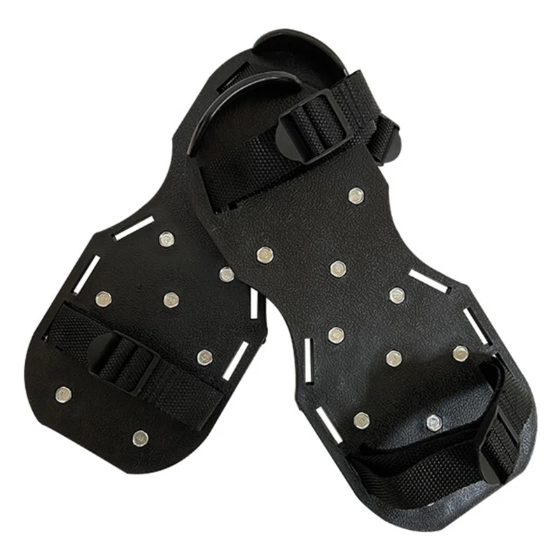 Black/ Green Aeration Shoe Pair With Spikes Adjustable Belt And Buckle Combination Yard Tools 31.5x14.5x4.5cm