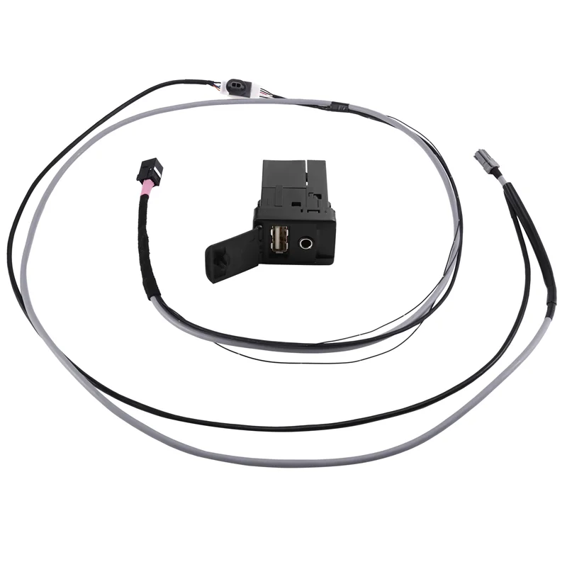 Kit de cabo de chicote de fios, adaptador de tomada de 5 pinos, interruptor de interface usb aux para toyota corolla camry reiz rav4 prius versão highlanders