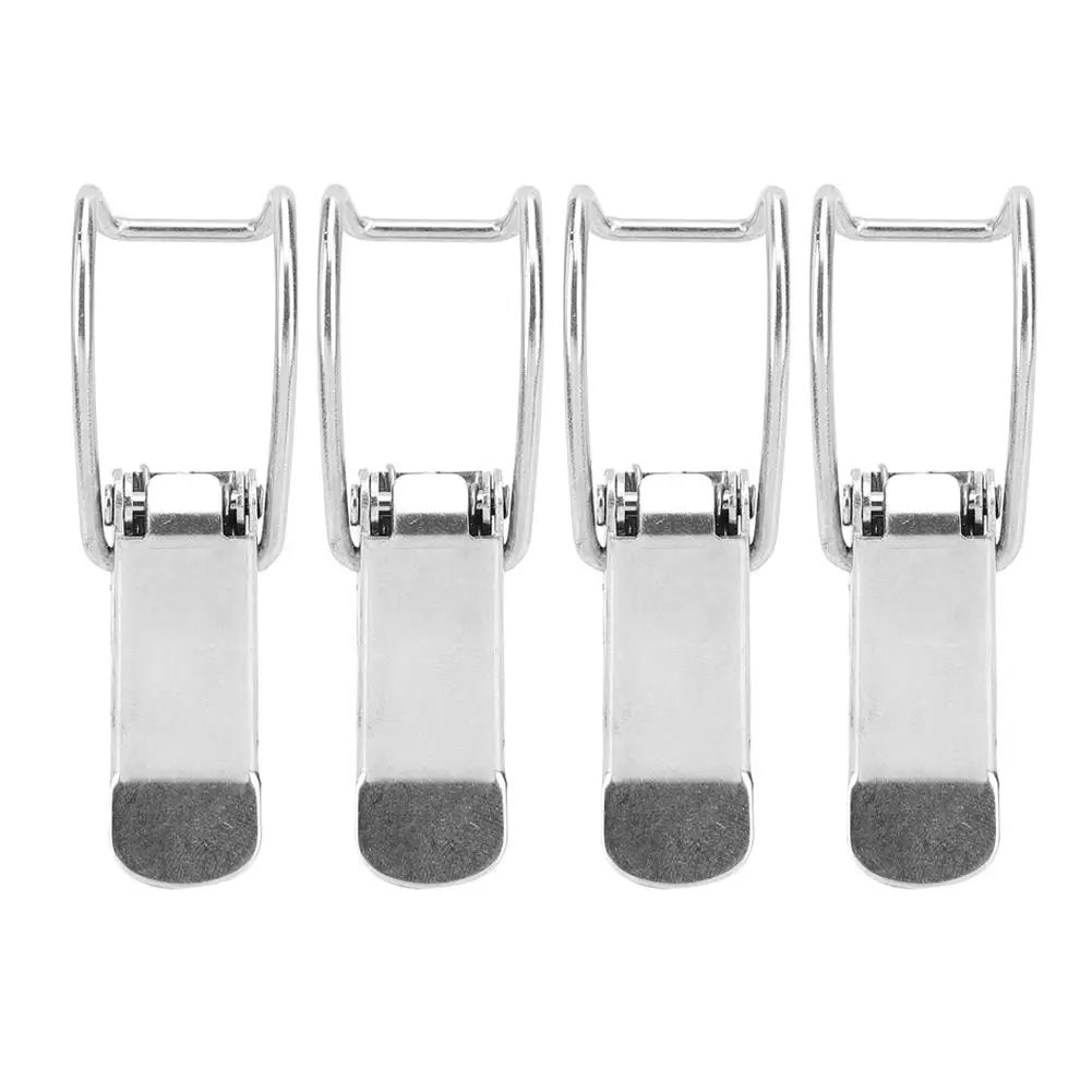 

4Pcs Stainless Steel Door Hasp Lock Cabinet Latch Furniture Fittings Toggle Latch