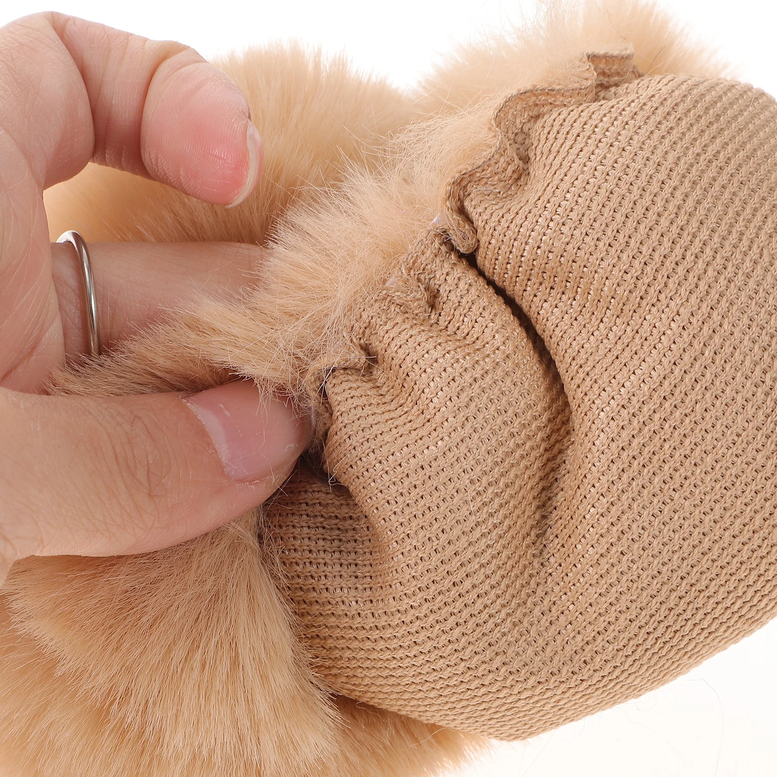 

1Pair Winter Wrist Warmers for Women Stylish Hairy Cuff Bands Warm Dense Armlets for Outdoors Windproof Climate