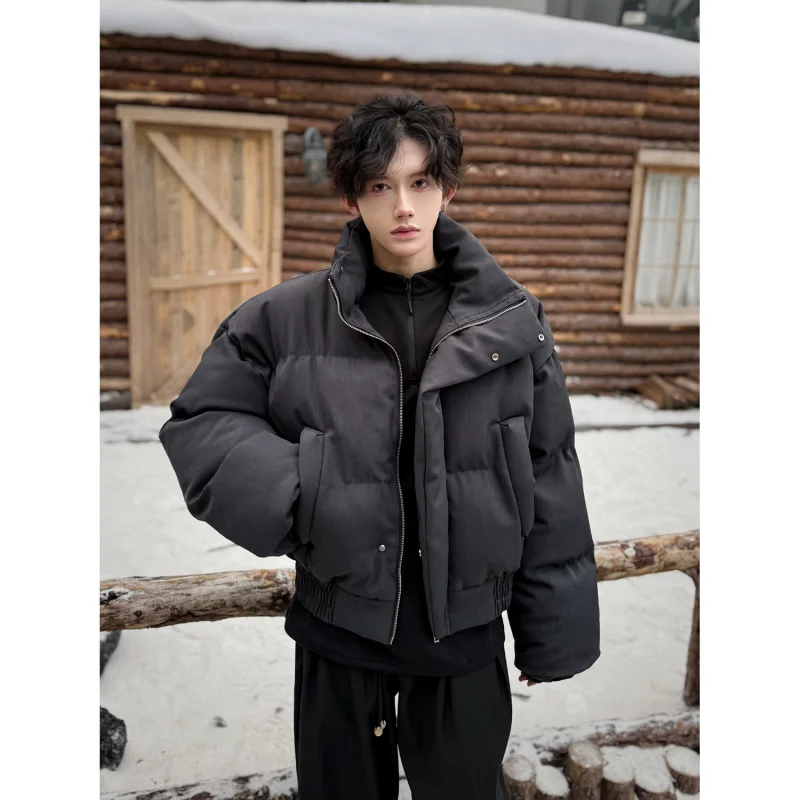 

Утепленная хлопковая куртка для мужчин, короткий рукав, модная корейская версия, зимняя теплая верхняя одежда, Cleanfit Personali