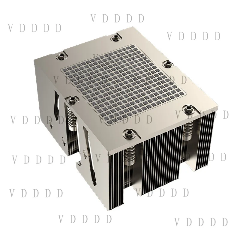 L... For SP5/AMD EPYC 9004 CPU Cooler Fan 350W 4 Heat Pipe Computer Copper Bottom 2U